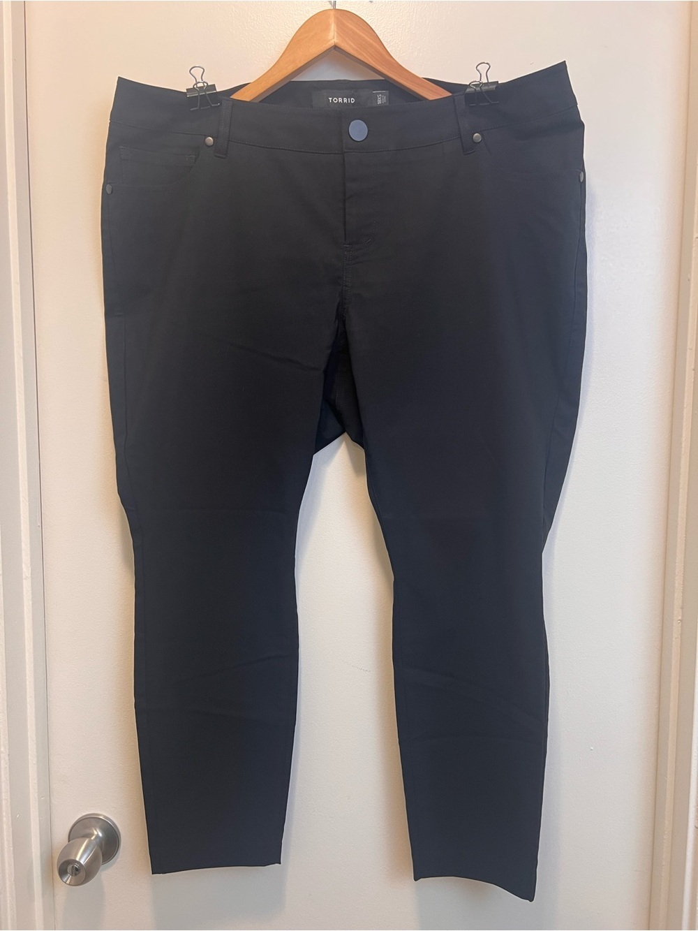 Torrid Black Skinny Pants Size 18 Plus Stretch Career Office Essential